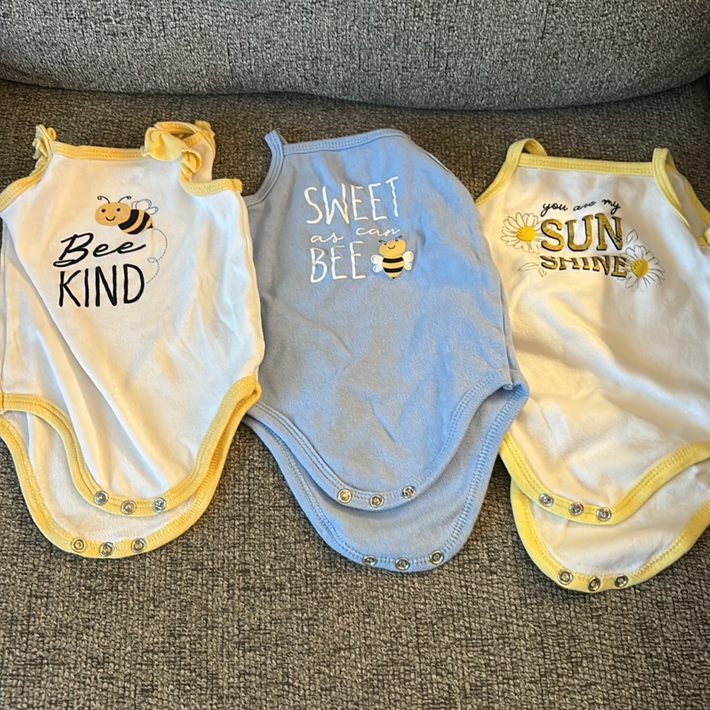 Hudson Baby Set of 3 Onesies